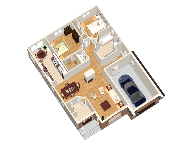 European Floor Plan - Main Floor Plan #25-4653