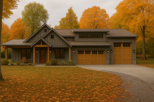 Barndominium Exterior - Front Elevation Plan #923-315