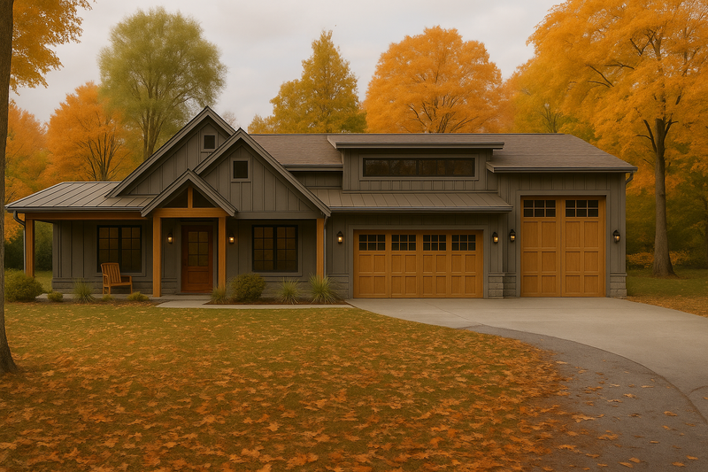 Dream House Plan - Barndominium Exterior - Front Elevation Plan #923-315