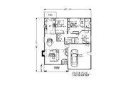 Craftsman Style House Plan - 3 Beds 2 Baths 1252 Sq/Ft Plan #53-427 