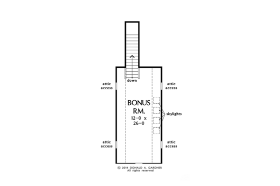 Floor Plan - Other Floor for Craftsman House Plan #929-978 - 4 bed, 3 bath
