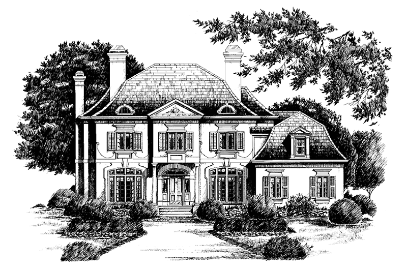 Home Plan - European Exterior - Front Elevation Plan #429-149