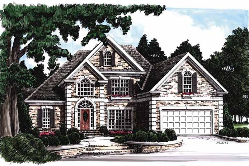 Architectural House Design - Traditional Exterior - Front Elevation Plan #927-70