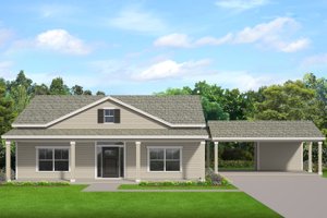 House Blueprint - Traditional Exterior - Front Elevation Plan #1058-213