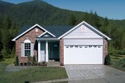 Traditional Style House Plan - 3 Beds 2 Baths 1268 Sq/Ft Plan #57-180 