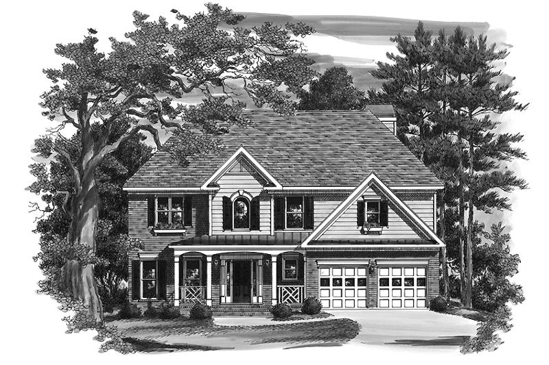 Home Plan - Exterior - Front Elevation 5 for Colonial House Plan #927-218 - 3 bed, 2.5 bath