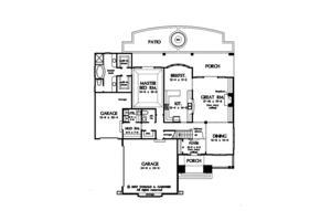 Floor Plan - Main Floor for Country House Plan #929-835 - 4 bed, 3.5 bath