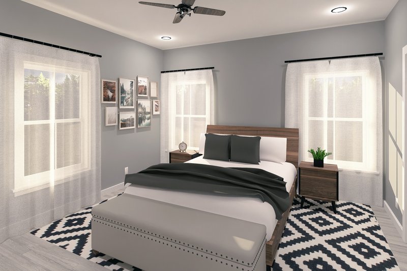 Dream House Plan - Interior - Master Bedroom for Cottage House Plan #44-247 - 3 bed, 2 bath