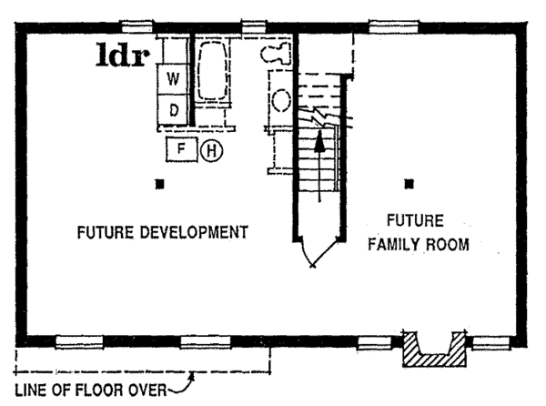 Home Plan - Country Floor Plan - Lower Floor Plan #47-779