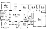 Modern Style House Plan - 3 Beds 2.5 Baths 2918 Sq/Ft Plan #455-372 