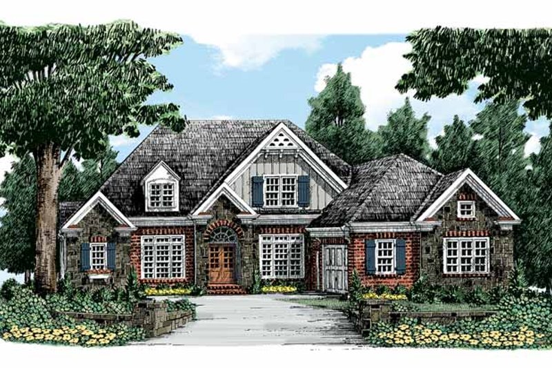 Dream House Plan - Traditional Exterior - Front Elevation Plan #927-324
