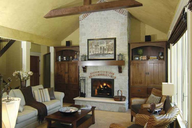 Home Plan - Interior - Family Room 1 for Cottage House Plan #928-52 - 3 bed, 2.5 bath