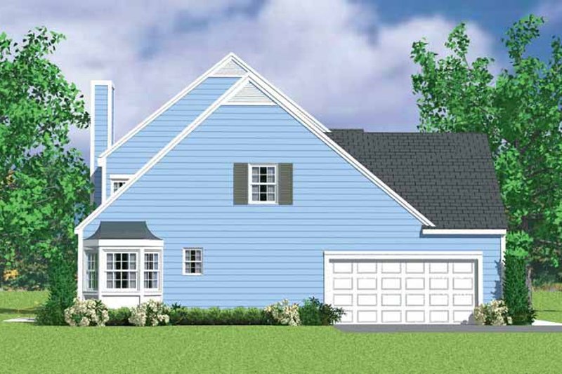 Home Plan - Exterior - Other Elevation 1 for Colonial House Plan #72-1122 - 4 bed, 3.5 bath