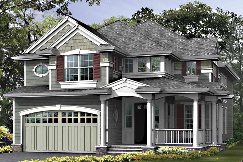 Home Plan - Exterior - Front Elevation 3 for Craftsman House Plan #132-404 - 3 bed, 3.5 bath