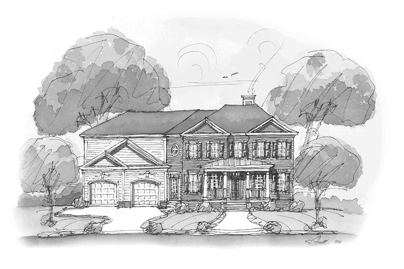 Home Plan - Classical Exterior - Front Elevation Plan #429-300