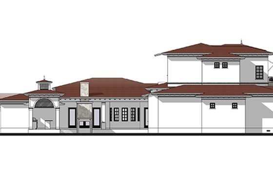 Exterior - Other Elevation 1 for Mediterranean House Plan #1058-151 - 8 bed, 6.5 bath