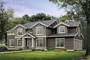 Craftsman Exterior - Front Elevation Plan #132-325