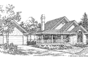 Country Style House Plan - 3 Beds 2 Baths 1253 Sq/Ft Plan #929-365 