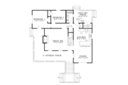 Mediterranean Style House Plan - 4 Beds 2 Baths 1472 Sq/Ft Plan #17-3299 