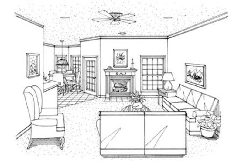 Architectural House Design - Photo for Mediterranean House Plan #45-341 - 4 bed, 2 bath
