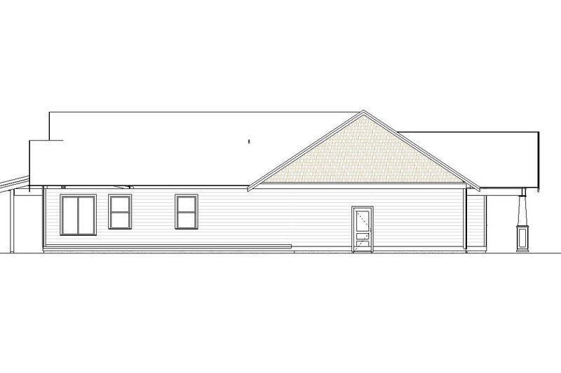 Dream House Plan - Exterior - Other Elevation 1 for Craftsman House Plan #895-98 - 3 bed, 2 bath