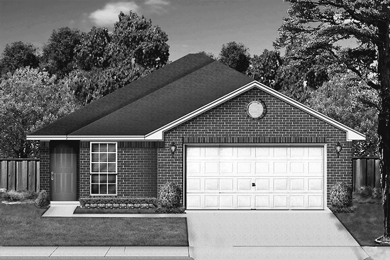Architectural House Design - Ranch Exterior - Front Elevation Plan #84-642