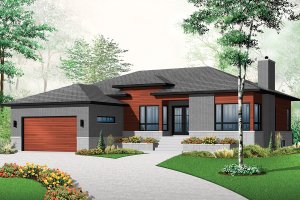 Front View - 1700 square foot modern home