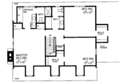 Colonial Style House Plan - 4 Beds 3.5 Baths 2645 Sq/Ft Plan #72-671 Floor 