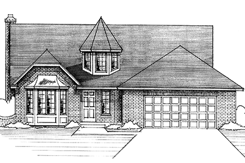 Home Plan - Exterior - Front Elevation 3 for Country House Plan #51-711 - 3 bed, 2 bath