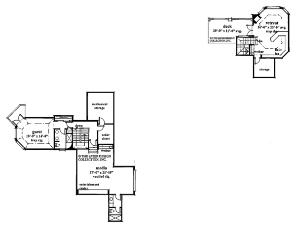 Architectural House Design - Mediterranean Floor Plan - Upper Floor Plan #930-320