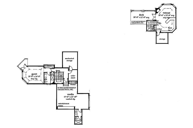 Home Plan - Floor Plan - Upper Floor for Mediterranean House Plan #930-320 - 3 bed, 5 bath