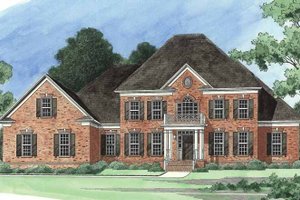 Colonial Exterior - Front Elevation Plan #1054-5