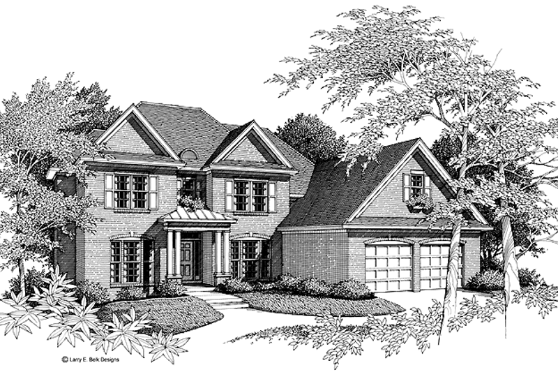 House Plan Design - Traditional Exterior - Front Elevation Plan #952-86
