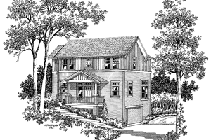 Craftsman Exterior - Front Elevation Plan #48-776