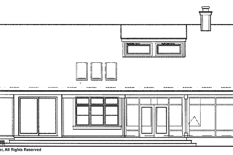 Dream House Plan - Exterior - Rear Elevation for Craftsman House Plan #417-672 - 2 bed, 2.5 bath