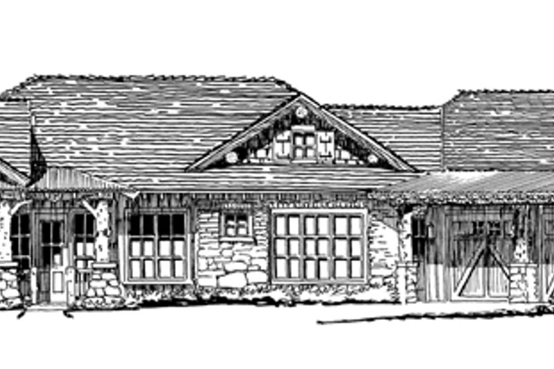 Architectural House Design - Exterior - Front Elevation 6 for Country House Plan #942-29 - 4 bed, 3 bath