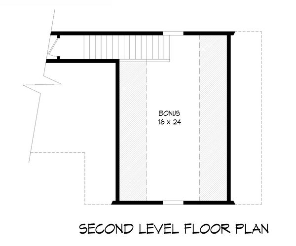 House Blueprint - Country Floor Plan - Upper Floor Plan #932-77