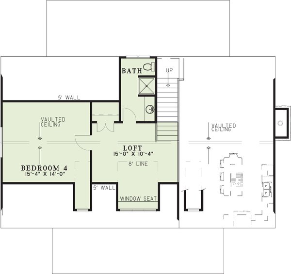 Architectural House Design - Farmhouse Floor Plan - Upper Floor Plan #17-2016