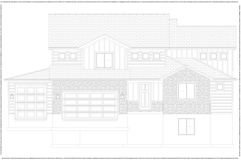 Architectural House Design - Exterior - Front Elevation 5 for Farmhouse House Plan #1060-245 - 3 bed, 2.5 bath