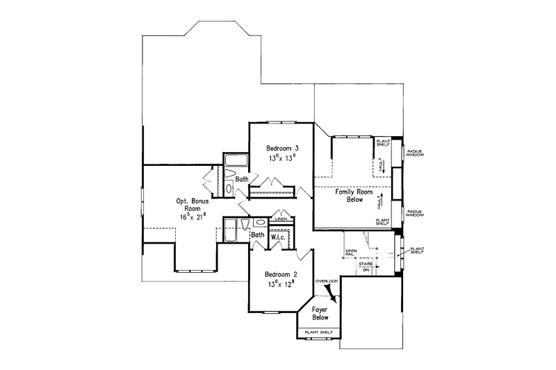 House Blueprint - Floor Plan - Upper Floor for Traditional House Plan #927-909 - 3 bed, 3.5 bath