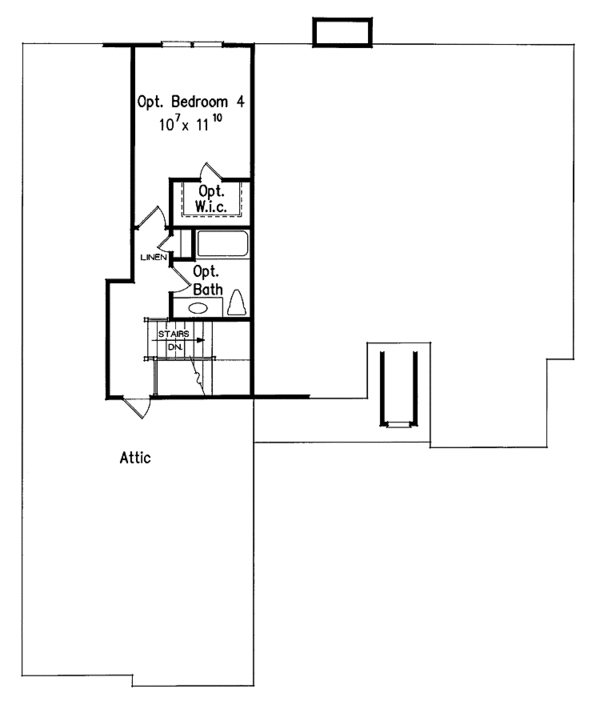 Dream House Plan - Country Floor Plan - Upper Floor Plan #927-608