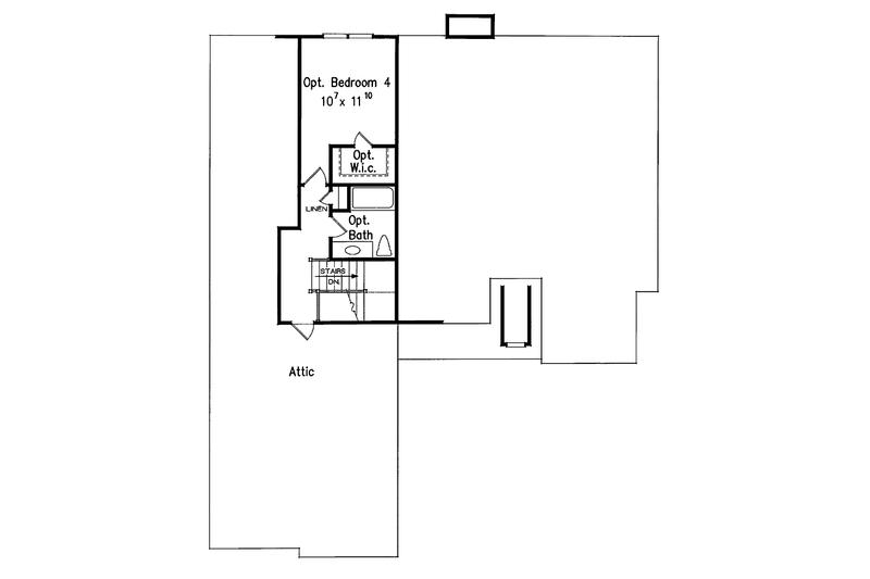 Home Plan - Floor Plan - Upper Floor for Country House Plan #927-608 - 3 bed, 2 bath