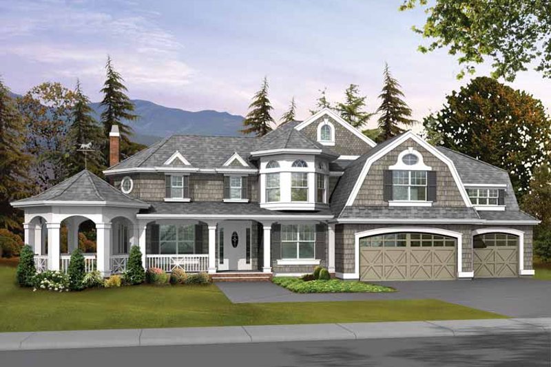 House Blueprint - Craftsman Exterior - Front Elevation Plan #132-238