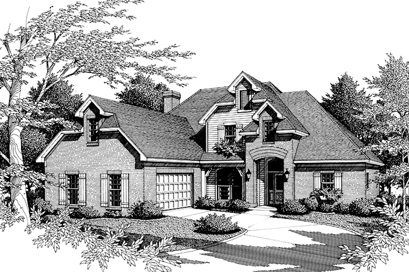 Dream House Plan - Exterior - Front Elevation 3 for Country House Plan #952-117 - 4 bed, 3 bath