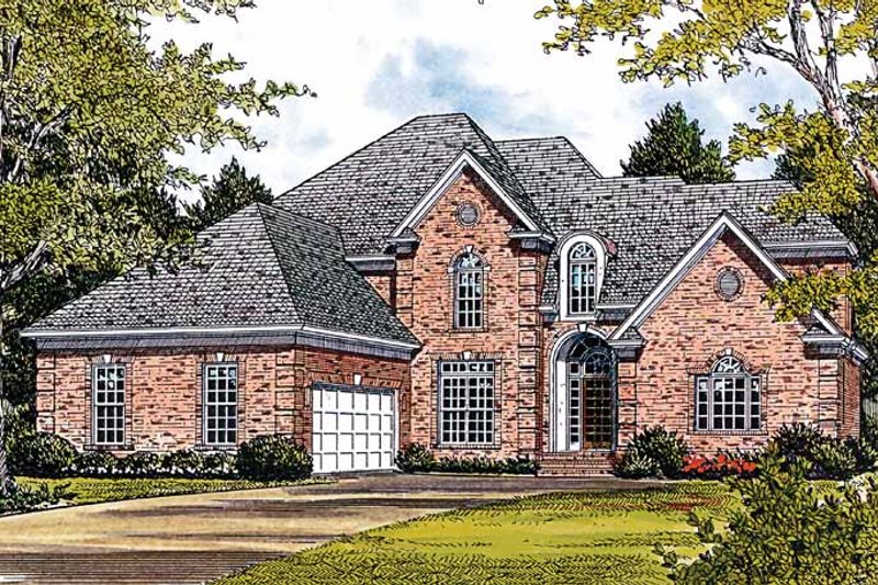 Dream House Plan - Traditional Exterior - Front Elevation Plan #453-219