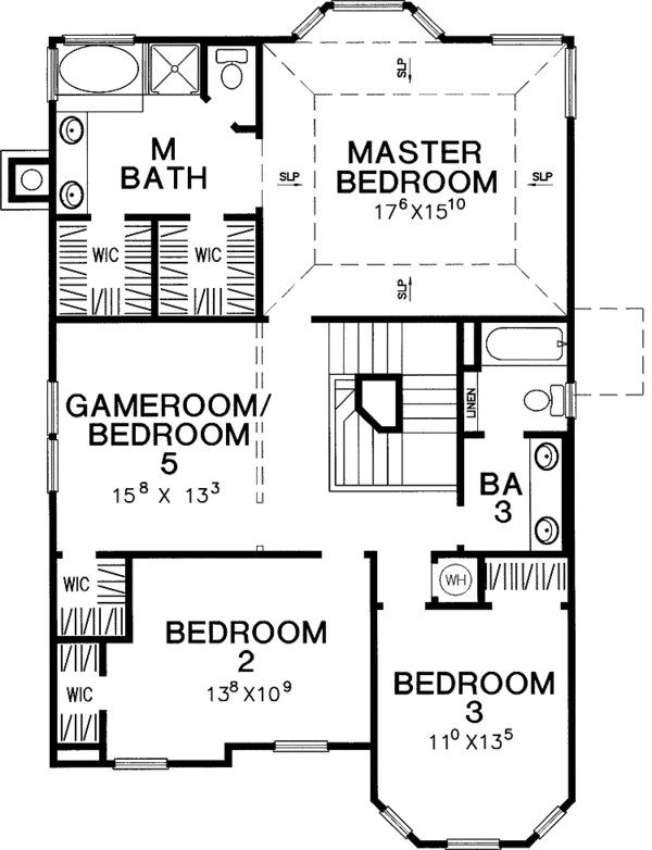 House Plan Design - Country Floor Plan - Upper Floor Plan #472-188