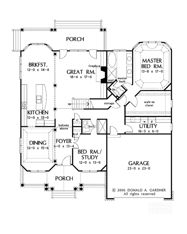 Home Plan - Country Floor Plan - Main Floor Plan #929-888