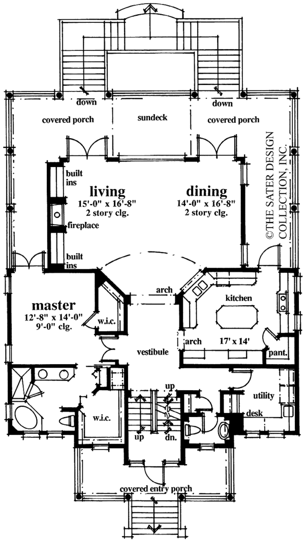 Home Plan - Classical Floor Plan - Main Floor Plan #930-76