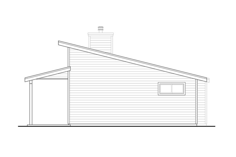 Dream House Plan - Exterior - Other Elevation 1 for Cottage House Plan #124-1273 - 2 bed, 1 bath