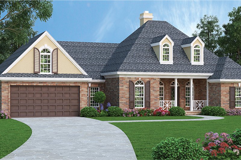 Architectural House Design - Exterior - Front Elevation 4 for Traditional House Plan #45-567 - 3 bed, 2.5 bath